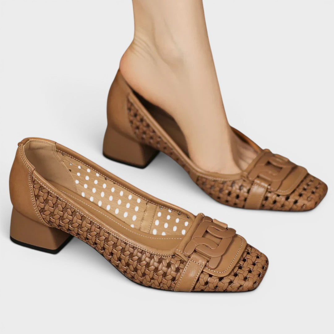 Patrizia | Tacones de Cuero Trenzado