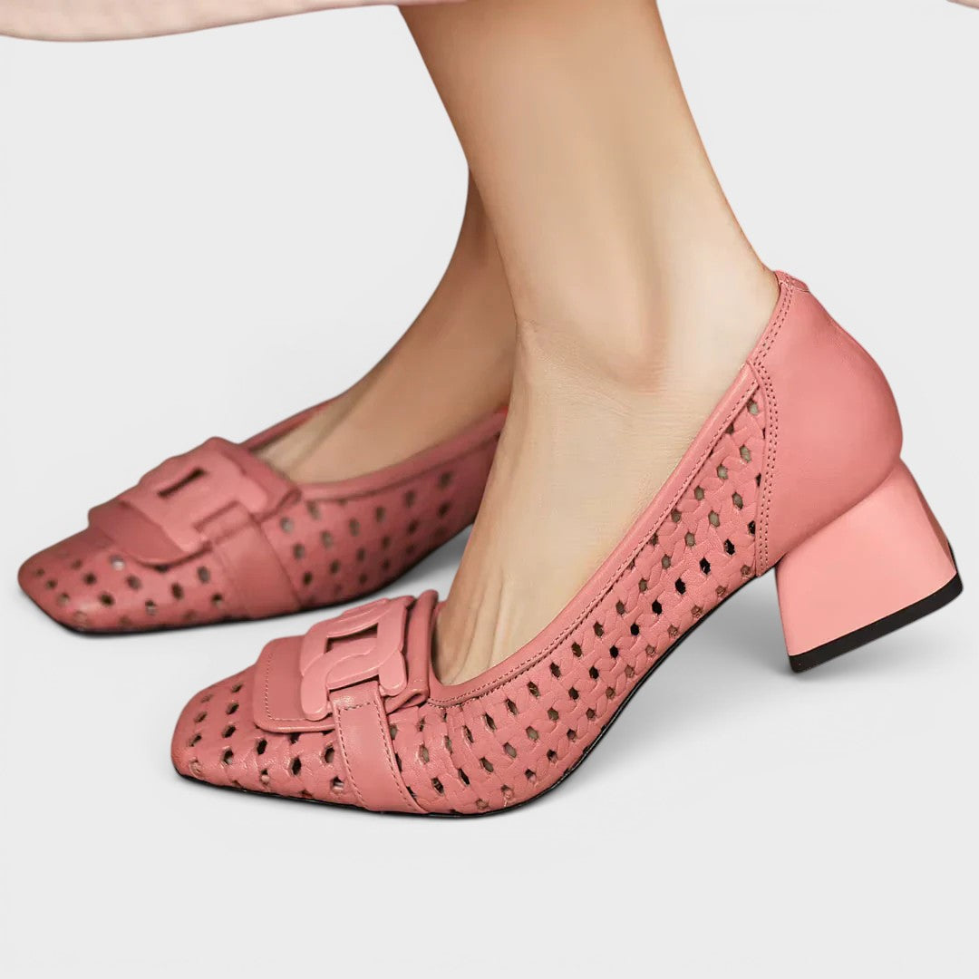Patrizia | Tacones de Cuero Trenzado