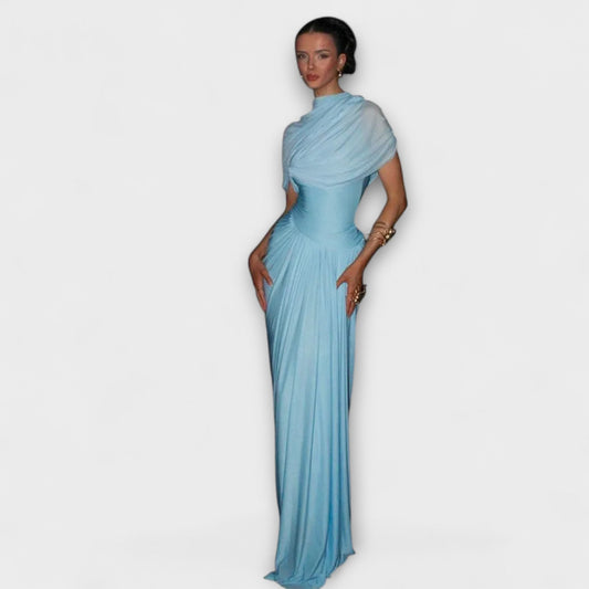 Vestidos largos con cuello