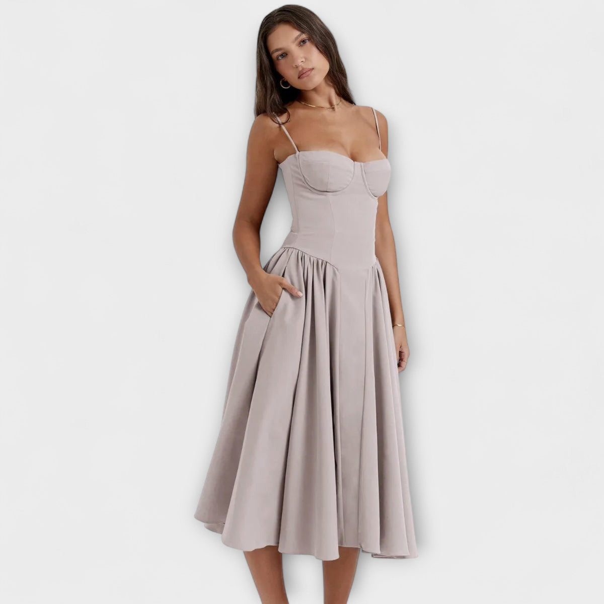 Rosalie - Vestido corsé elegante sin mangas