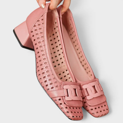 Patrizia | Tacones de Cuero Trenzado