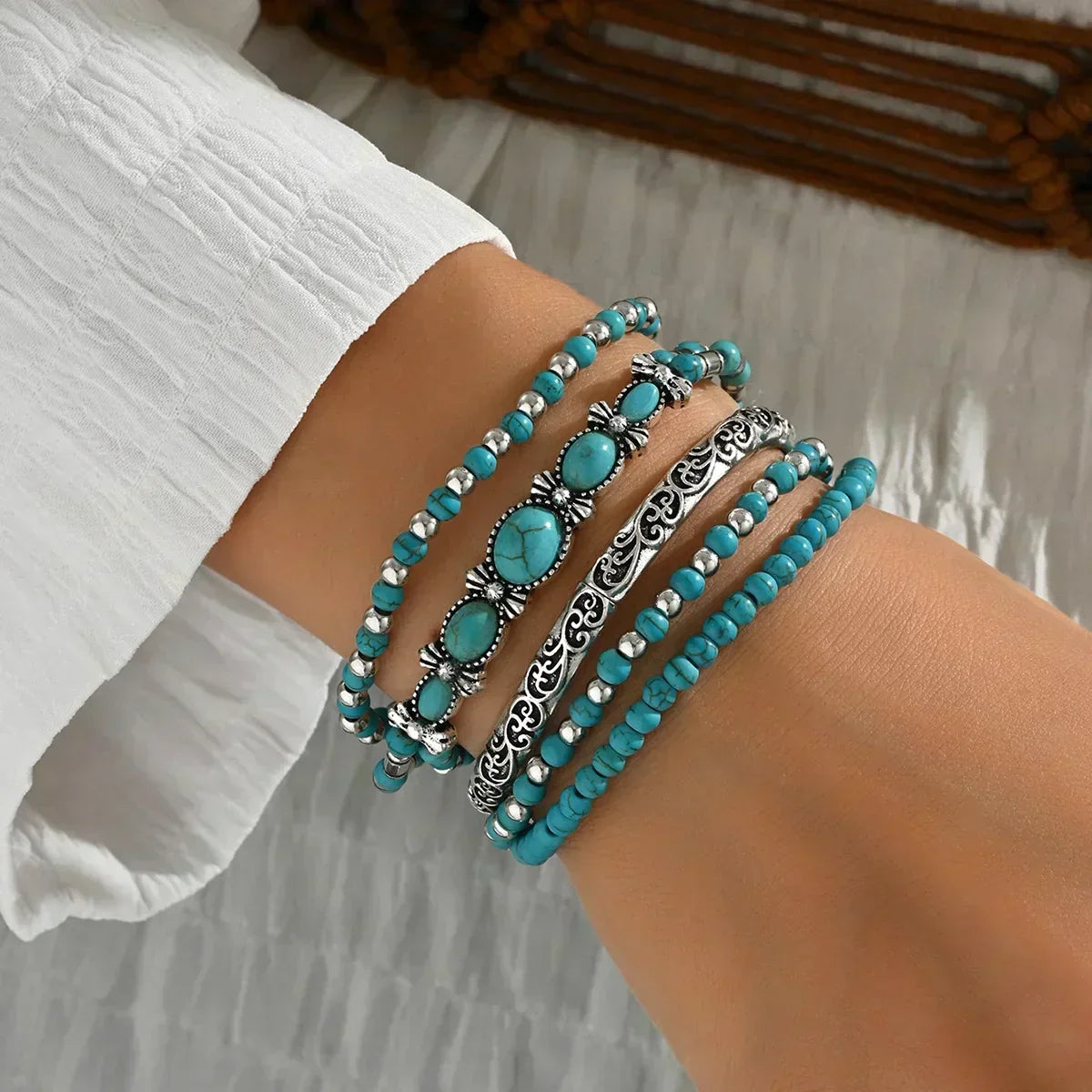 Verónica™ | Set de Pulseras con Cuentas
