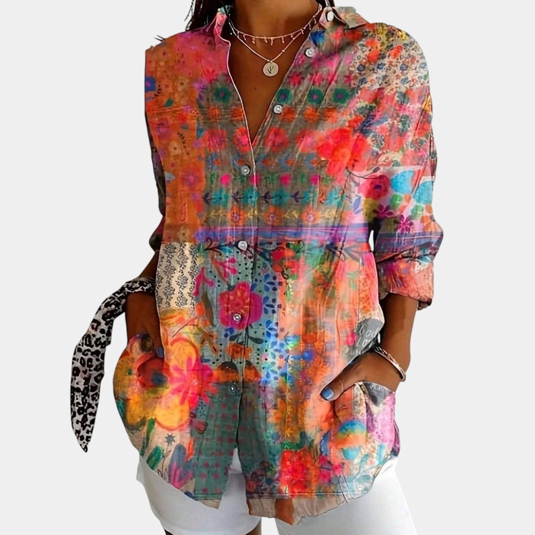 Nika – Blusa de verano con un diseño vibrante