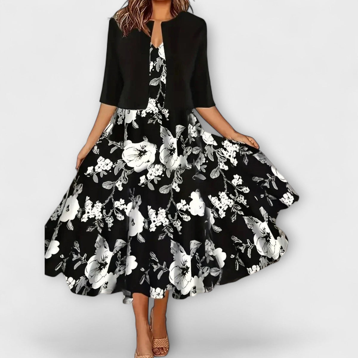 Vestidos midi para mujeres con blazer