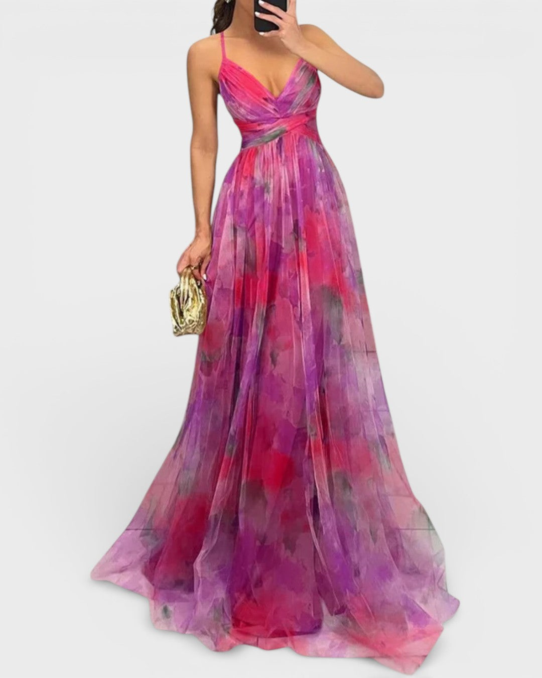 Jelena | Vestido maxi con estampado floral