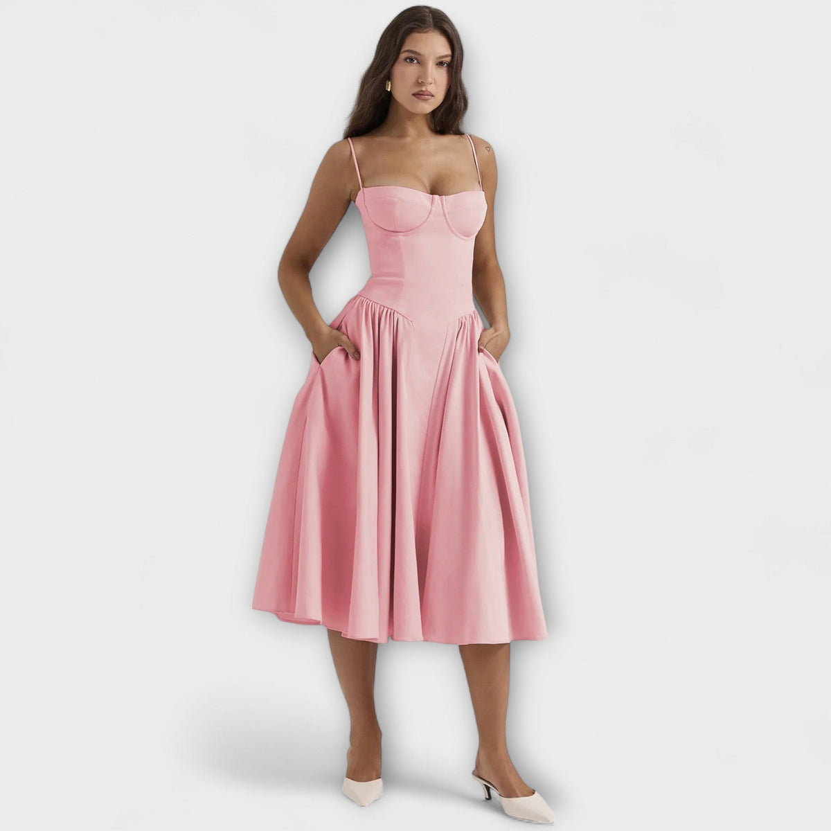Rosalie - Vestido corsé elegante sin mangas