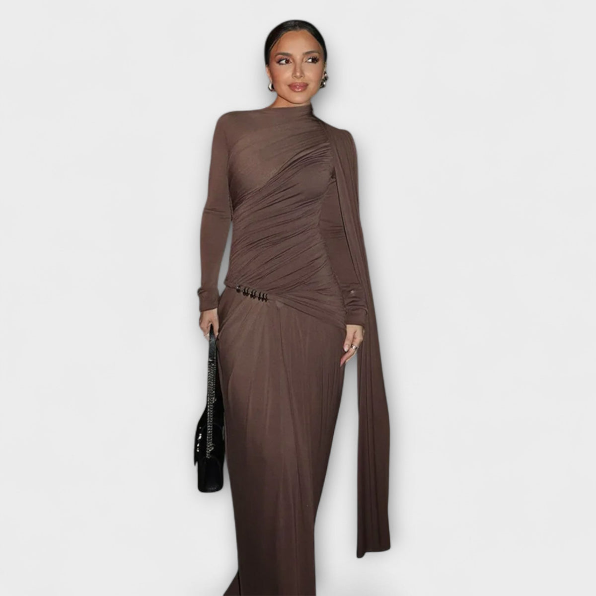 Vestidos largos con cuello