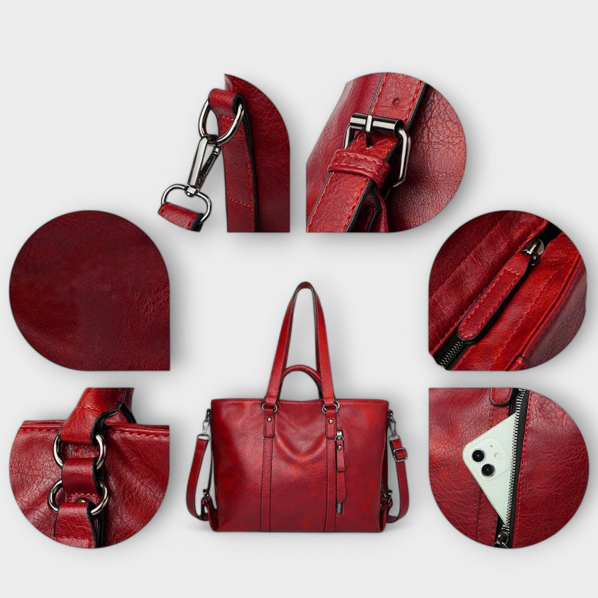 Inès | Bolso Grande de Cuero