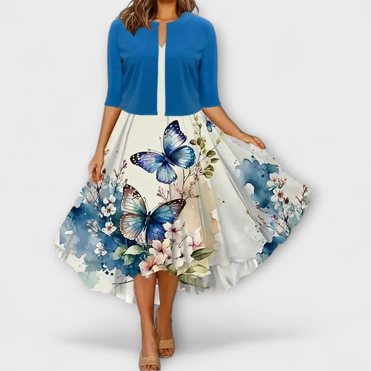 Vestidos midi para mujeres con blazer