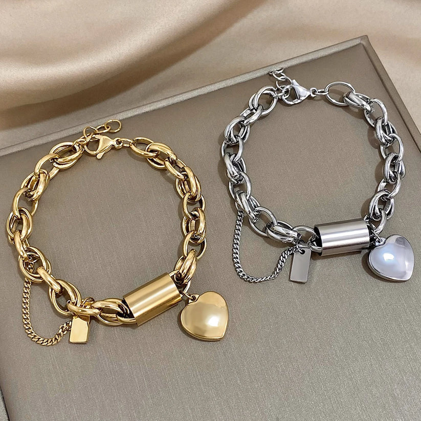 Guadalupe™ | Pulsera con Dije de Corazón