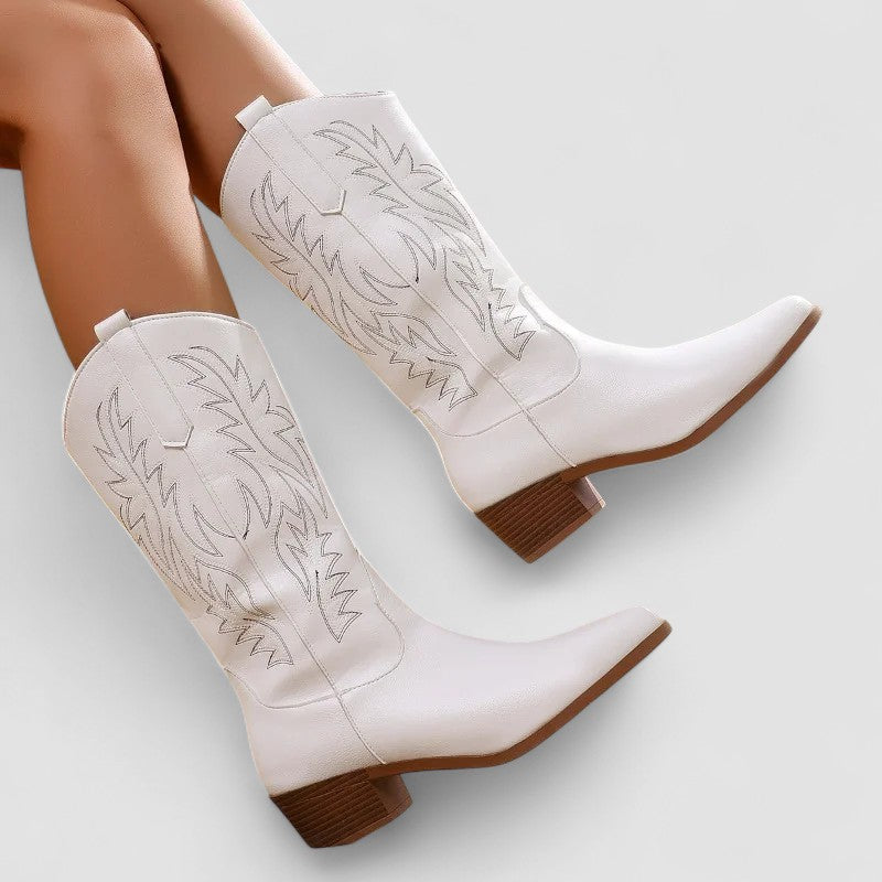 Fernanda™ | Botas Vaqueras Bordadas