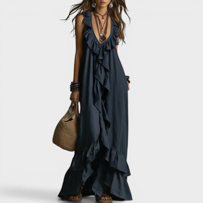 Fabiana | Vestido Boho con Volantes
