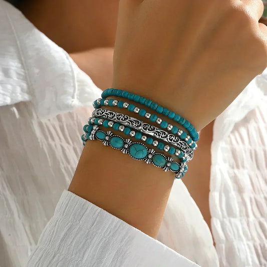 Verónica™ | Set de Pulseras con Cuentas