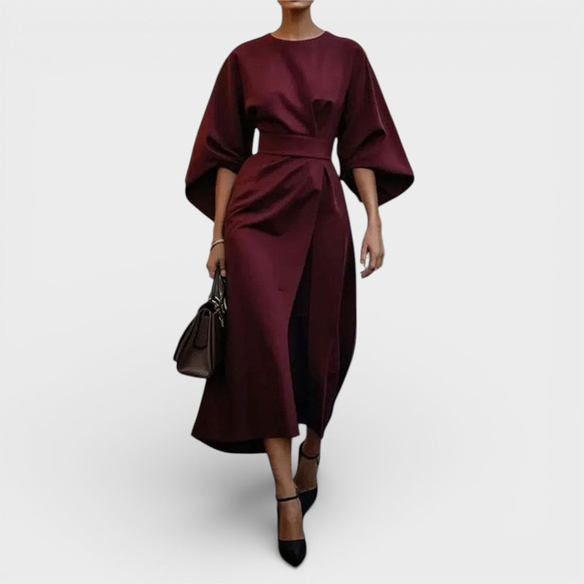 Katarina | Vestido maxi con mangas kimono