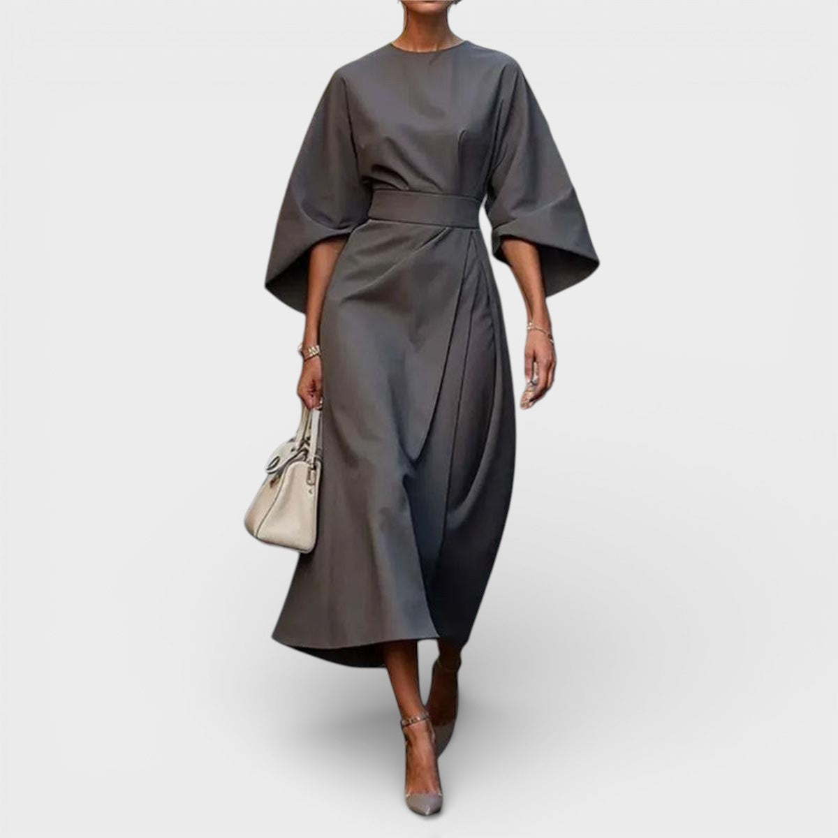 Katarina | Vestido maxi con mangas kimono