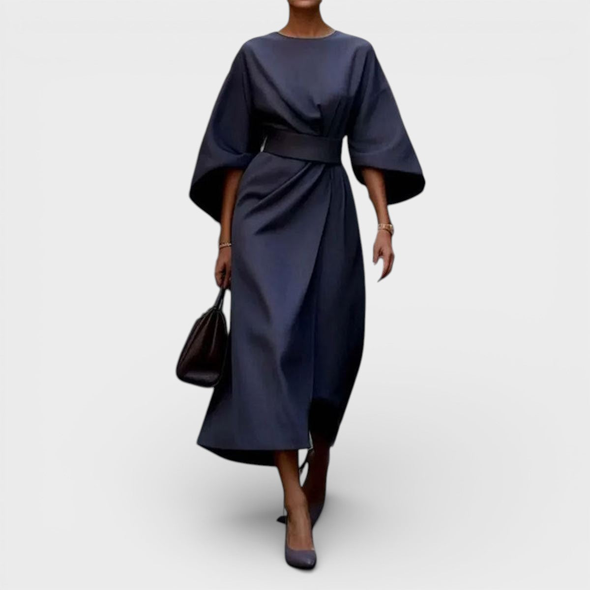 Katarina | Vestido maxi con mangas kimono
