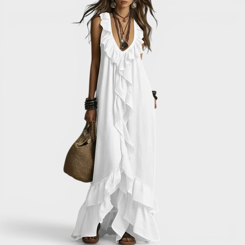 Fabiana | Vestido Boho con Volantes