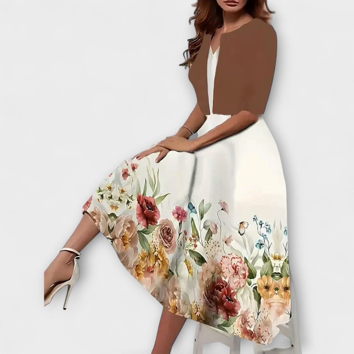 Vestidos midi para mujeres con blazer