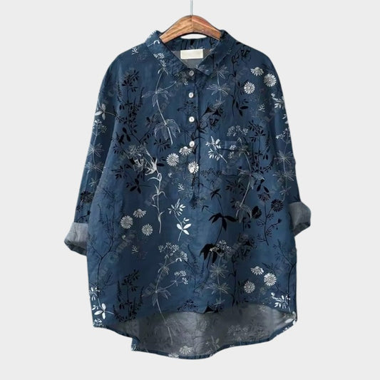 Mayla | Blusa premium con borde de encaje