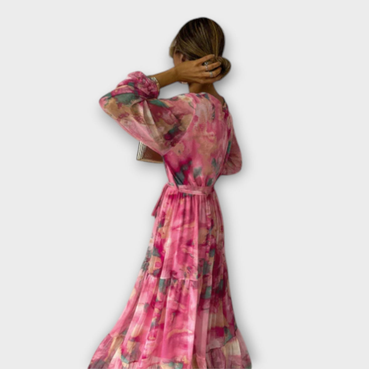 Evelyn - Vestido maxi Aquarelle Dream
