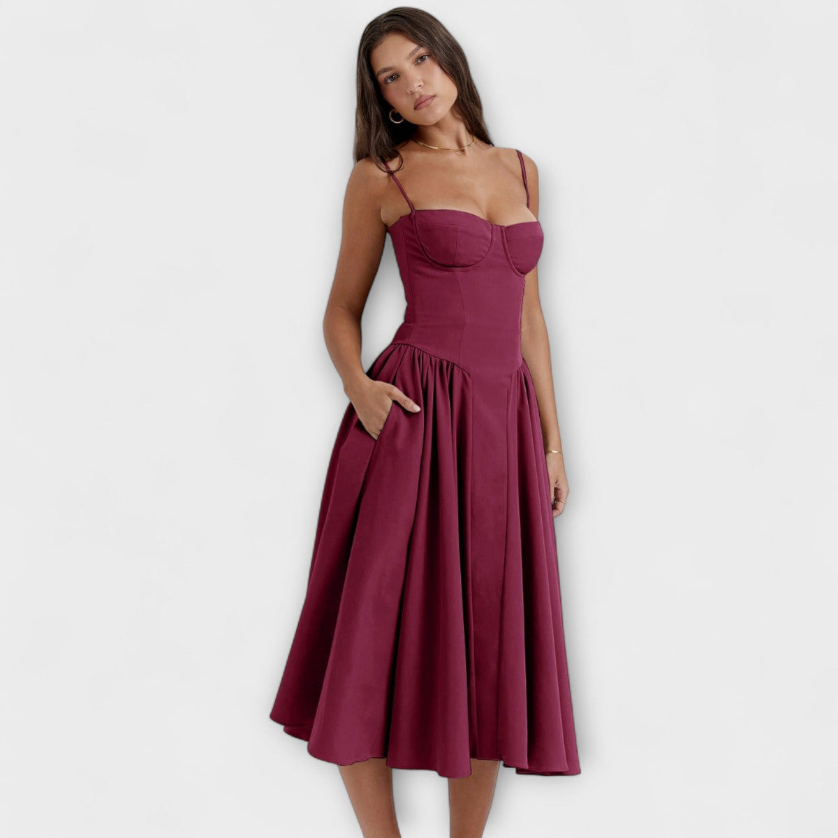 Rosalie - Vestido corsé elegante sin mangas