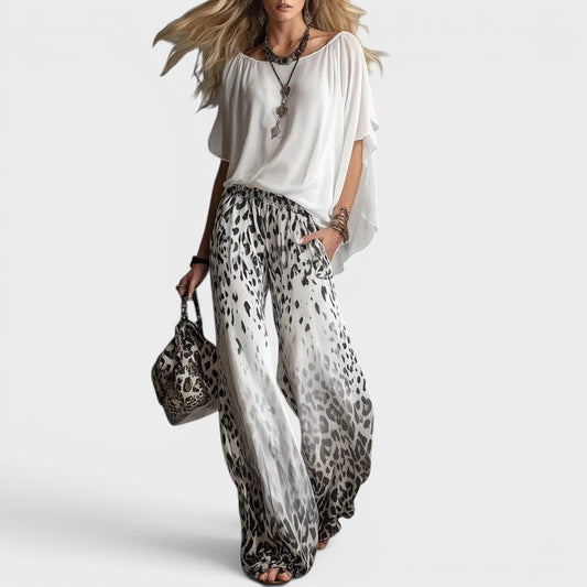 Simone | Conjunto fluido estampado
