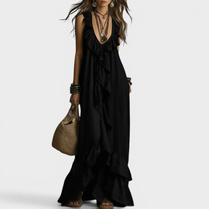 Fabiana | Vestido Boho con Volantes
