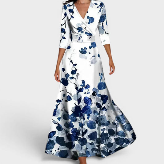 Monique | Vestido largo floral moldeador