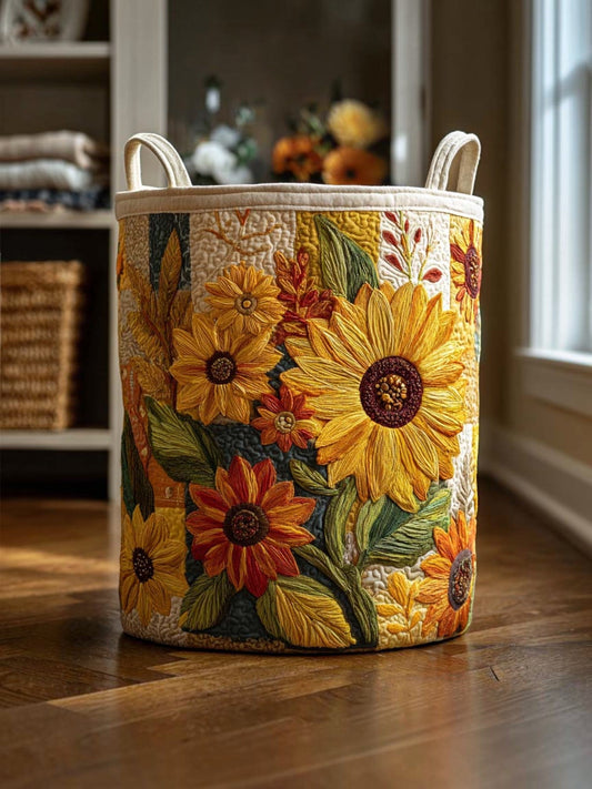 Sueño de Girasol | Cesta de Almacenaje Acolchada