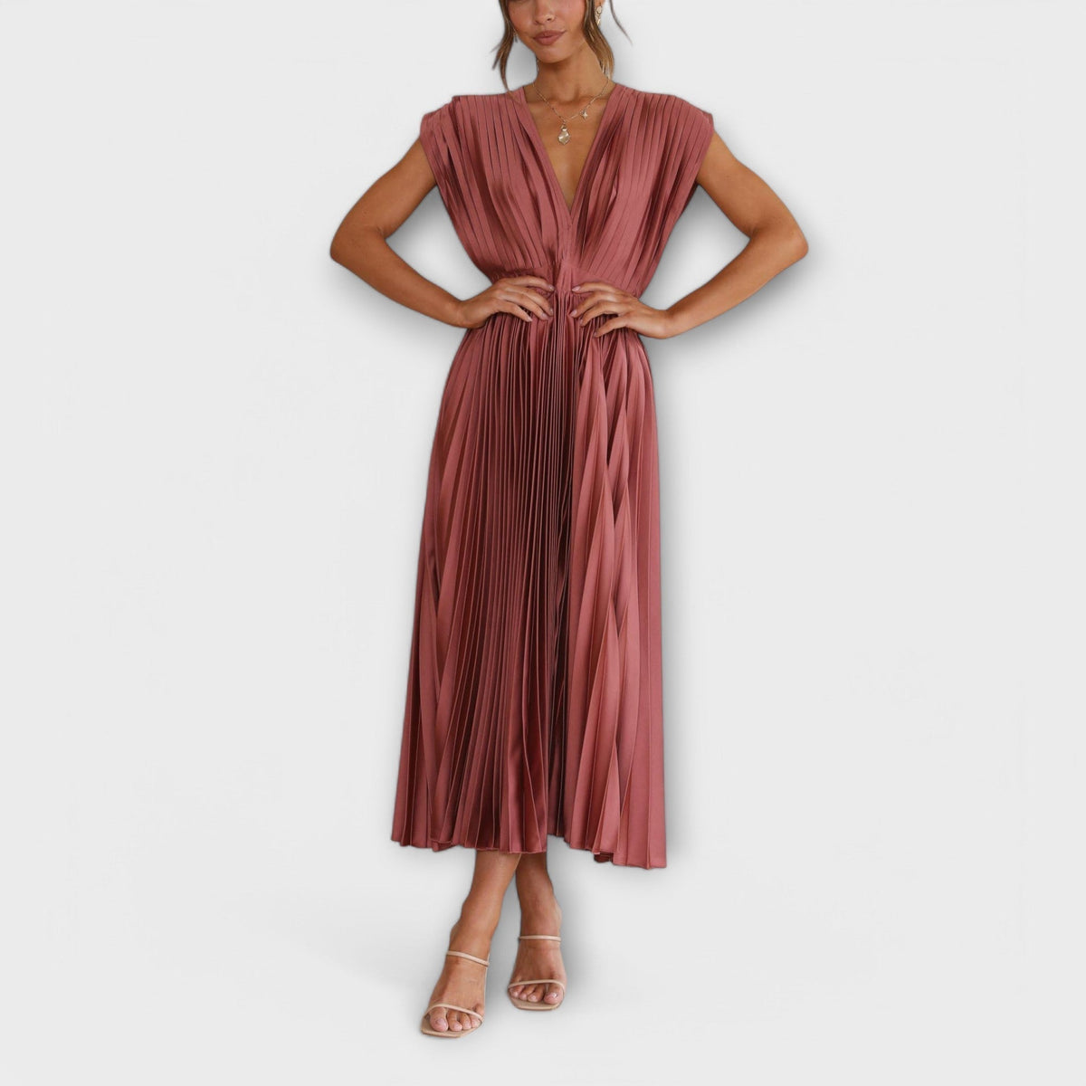Maria - Vestido Plisado Elegante