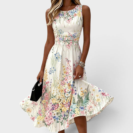 Noémie | Vestido midi floral elegante