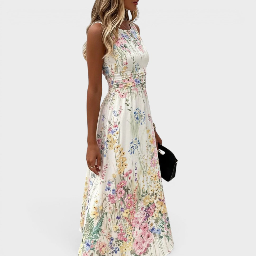 Noémie | Vestido midi floral elegante