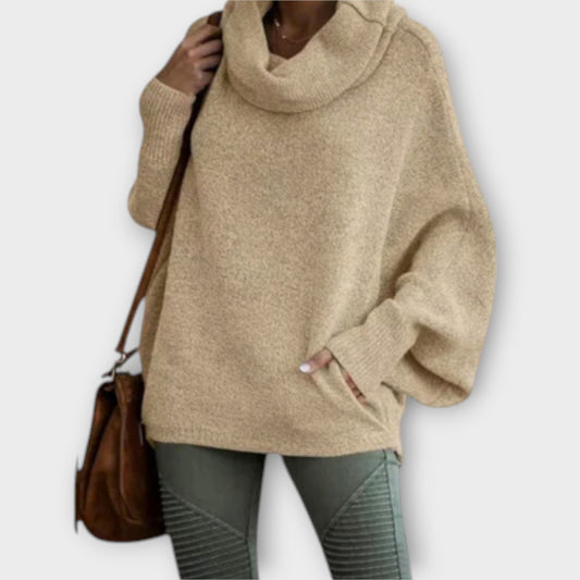 Ulrike - Suéter elegante de mujer estilo cuello alto