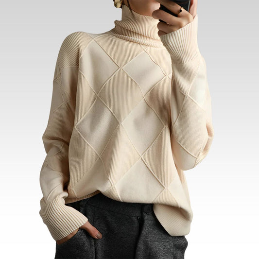 Marcelle | Suéter de cuello alto chunky