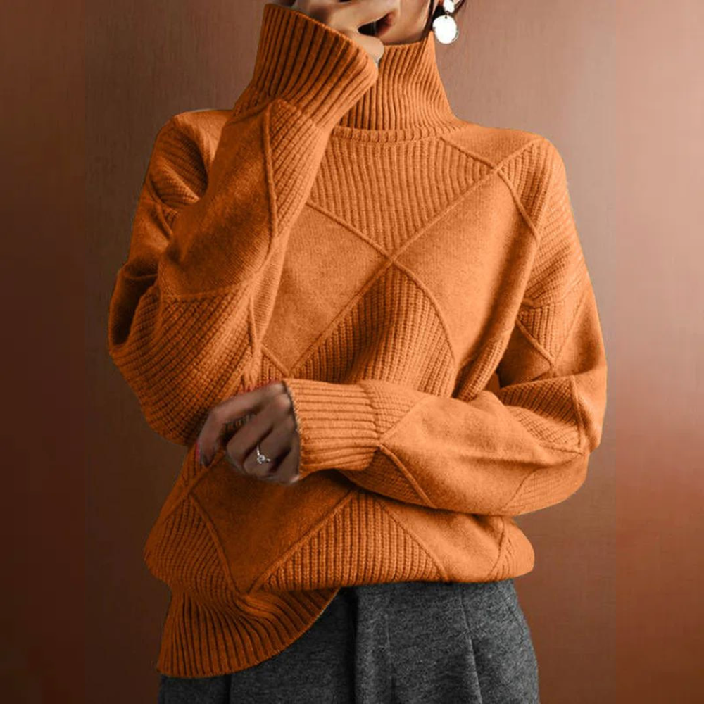 Marcelle | Suéter de cuello alto chunky