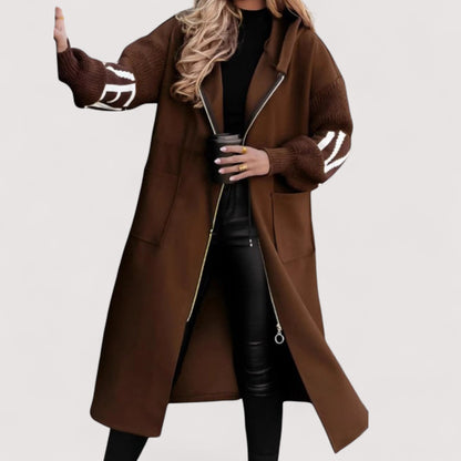 Maris™ | Chaqueta de mujer con mangas de punto y capucha