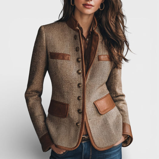 Beatrica | Elegante blazer de tweed
