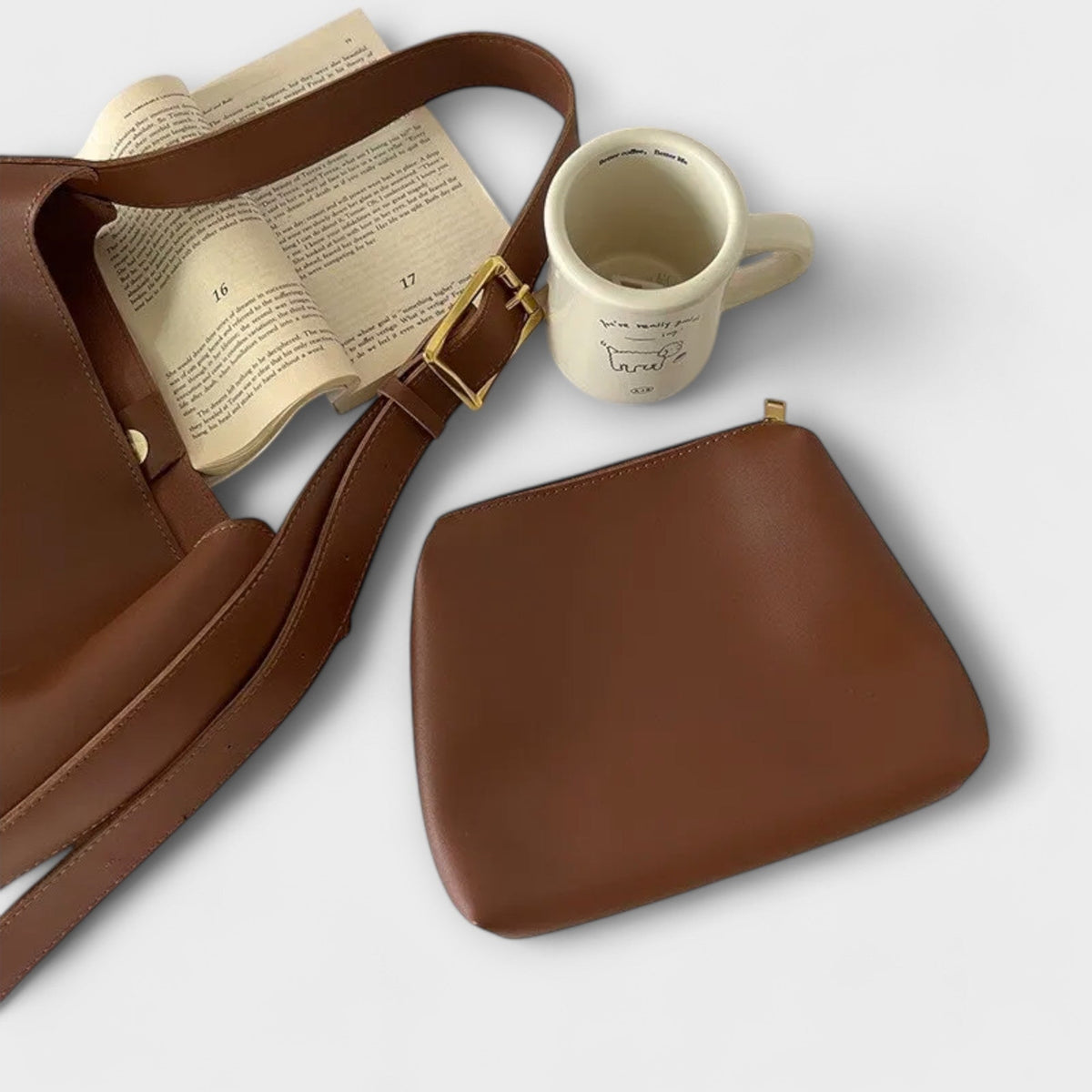 Isaure │ Elegante Bolso de Hombro de Cuero