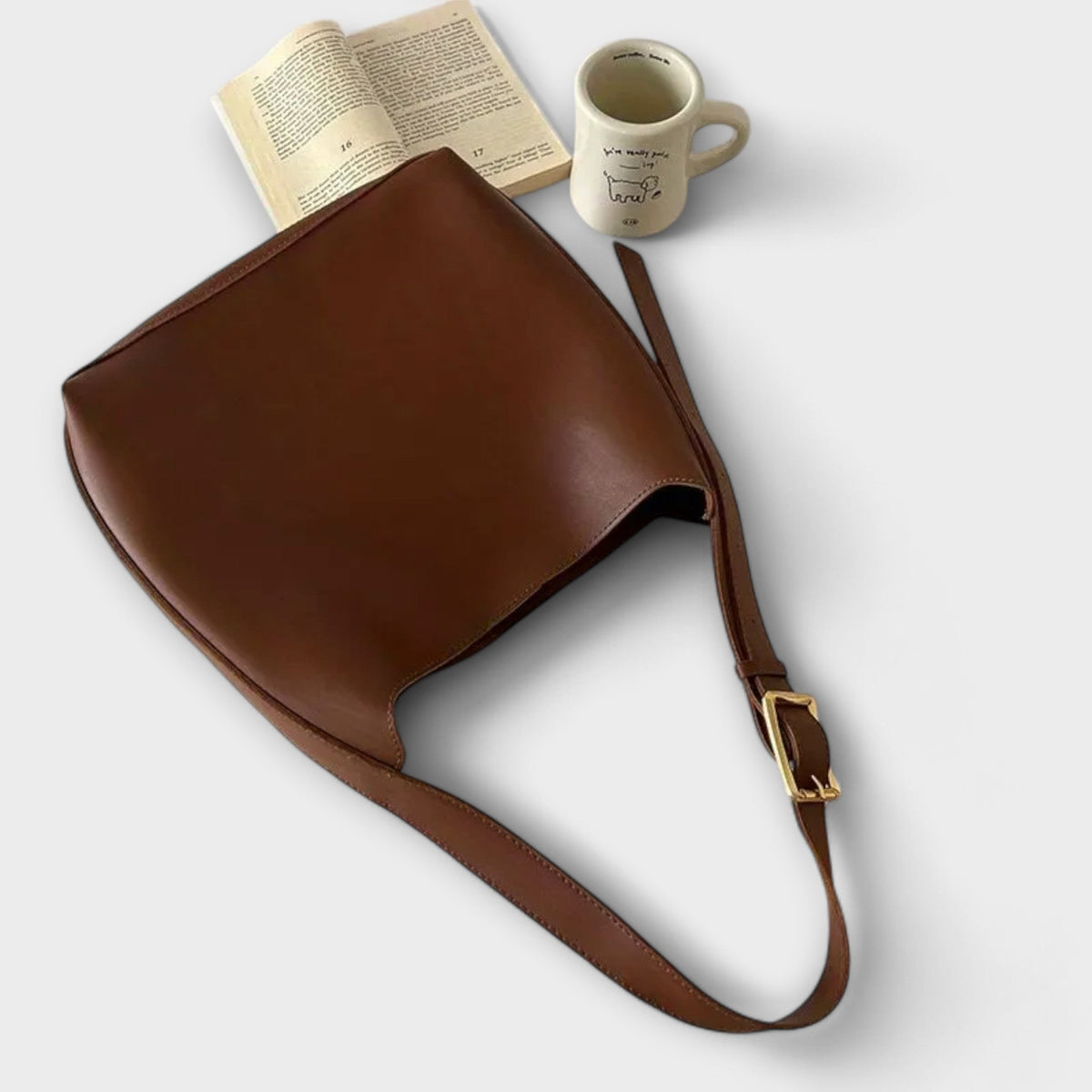 Isaure │ Elegante Bolso de Hombro de Cuero
