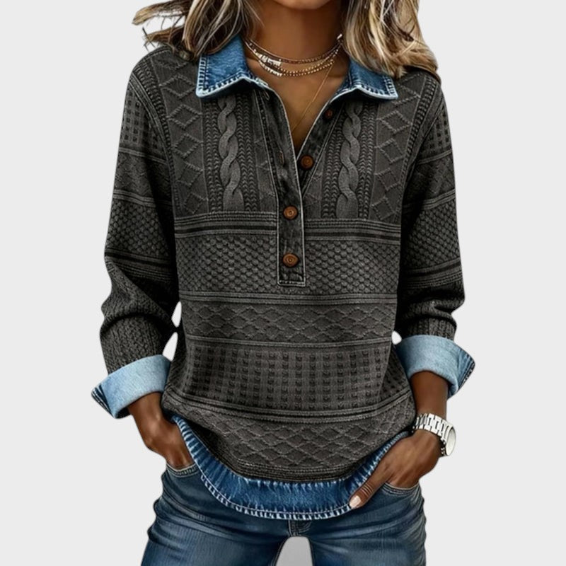 Marcia™ | Sudadera con Cremallera y Textura