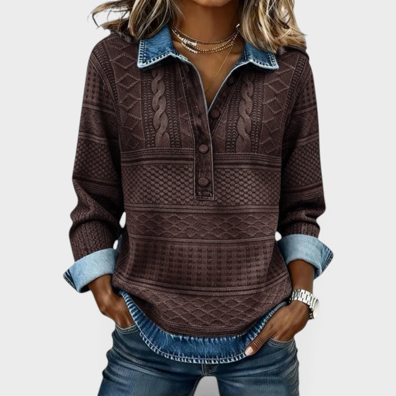 Marcia™ | Sudadera con Cremallera y Textura