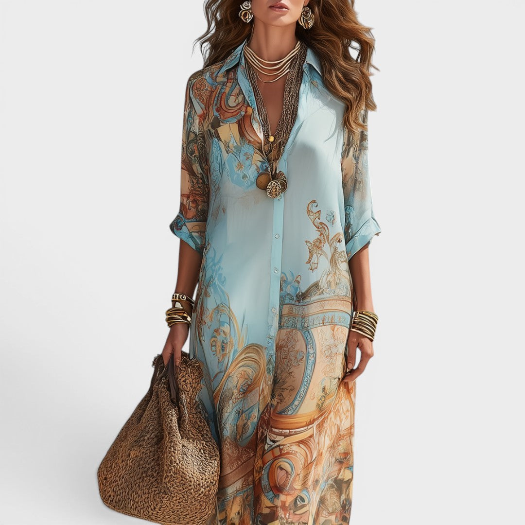 Solange | Elegante vestido camisa