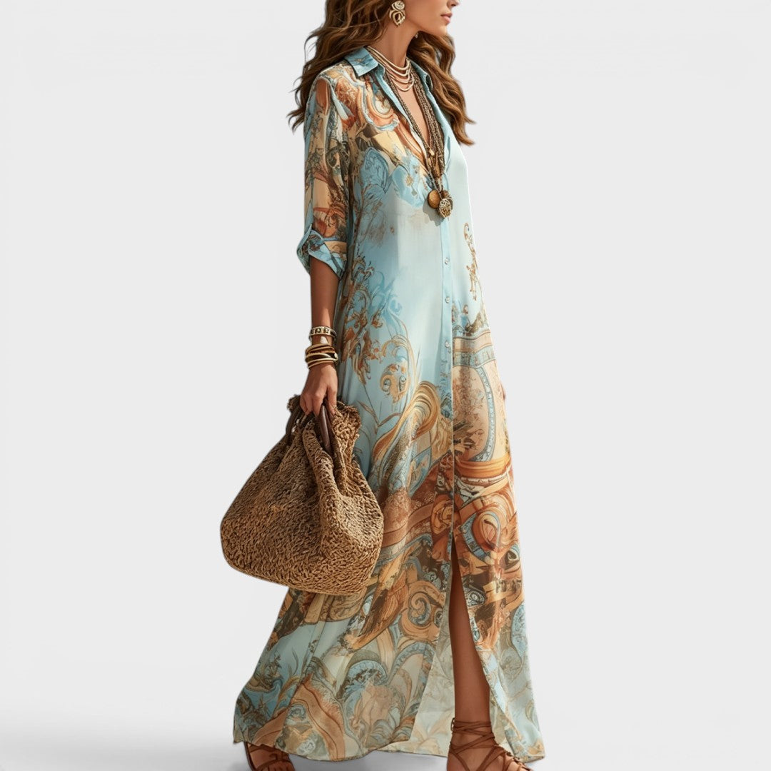 Solange | Elegante vestido camisa