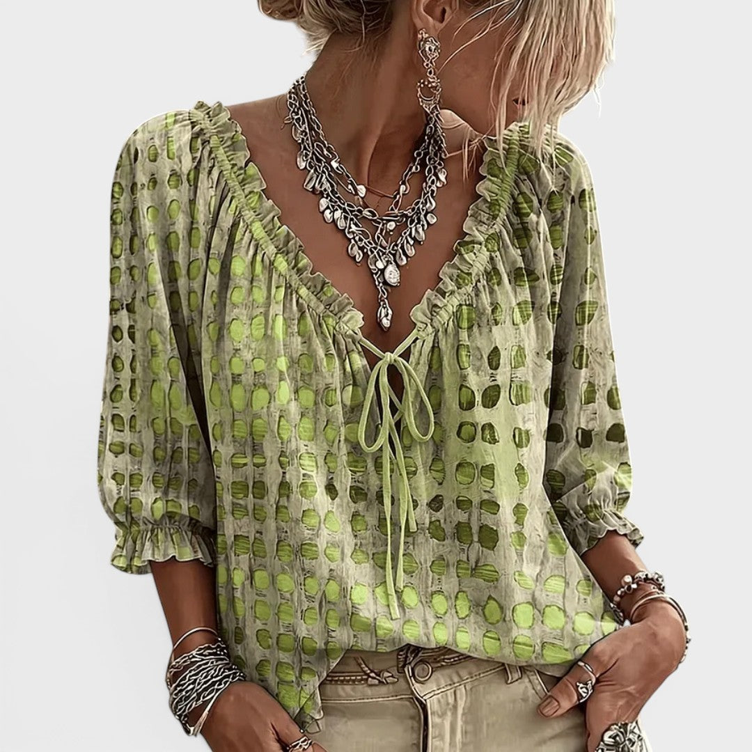 Beatrice | Blusa de Encaje con Escote en V