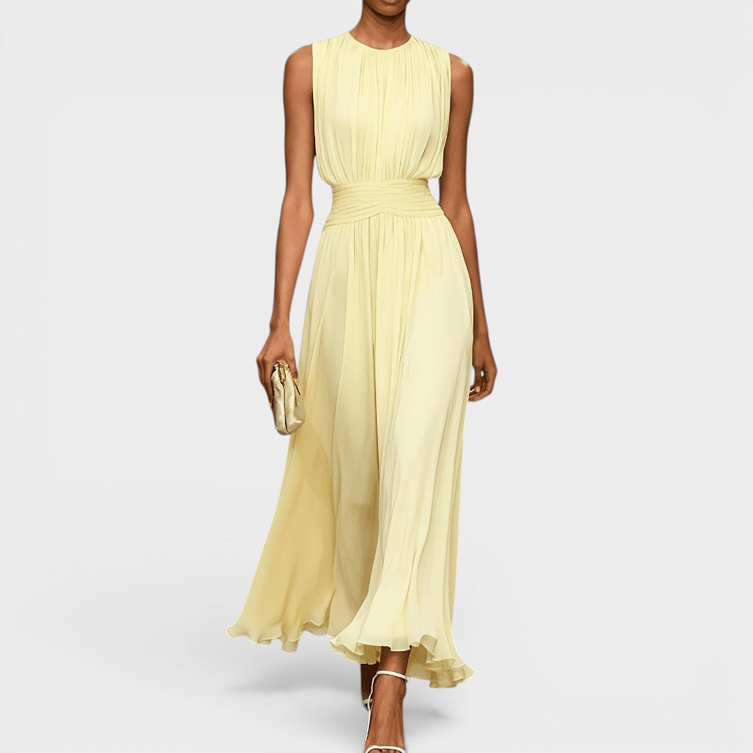 Charlotte | Vestido midi de chiffon elegante