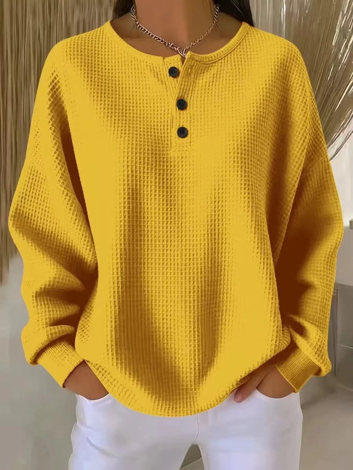 Adelina™ | Top de Tejido Waffle