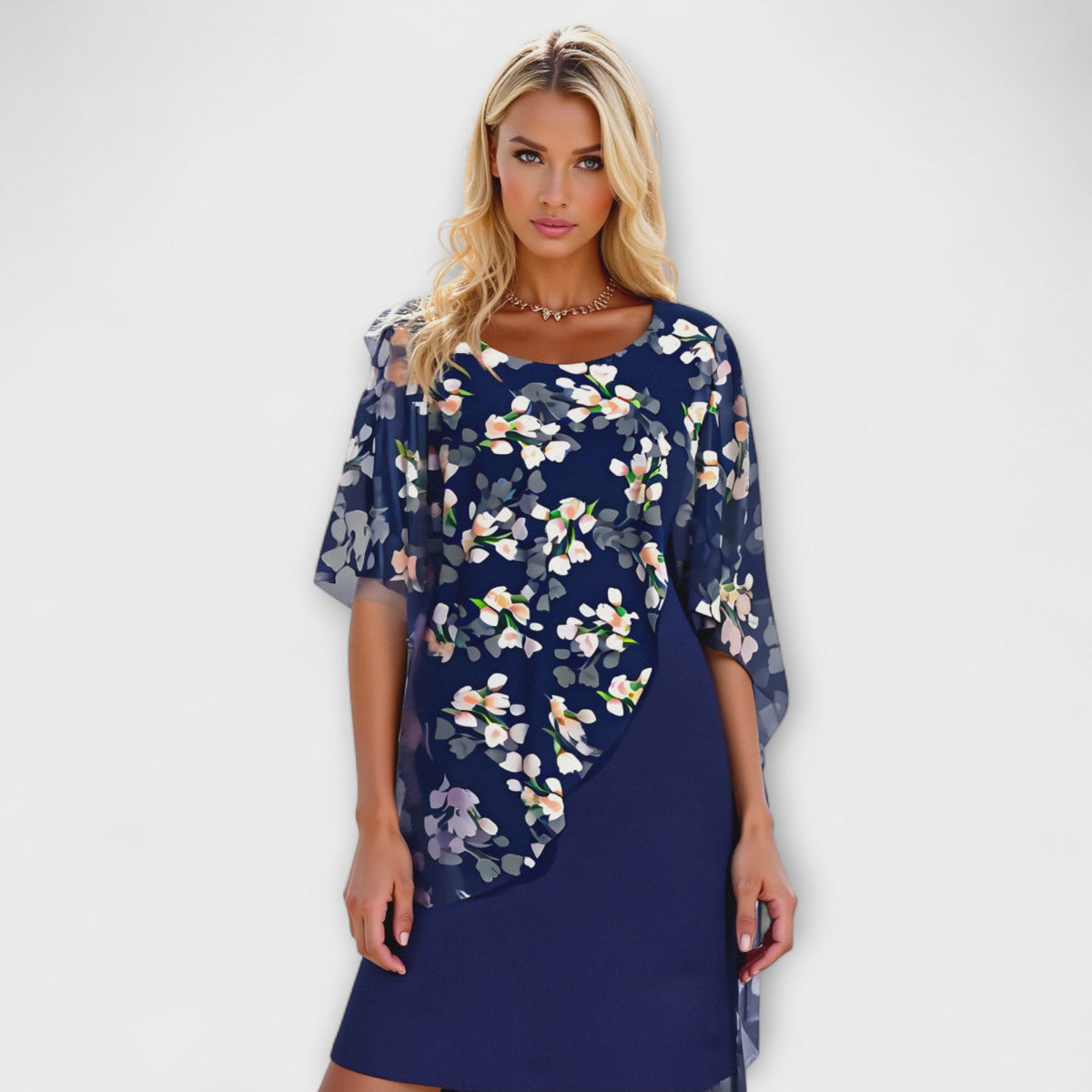 Lyanna - Vestidos de chiffon floral para mujeres
