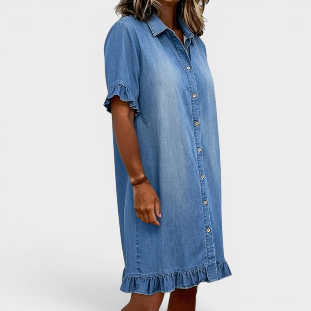 Camille™ | Vestido elegante de denim