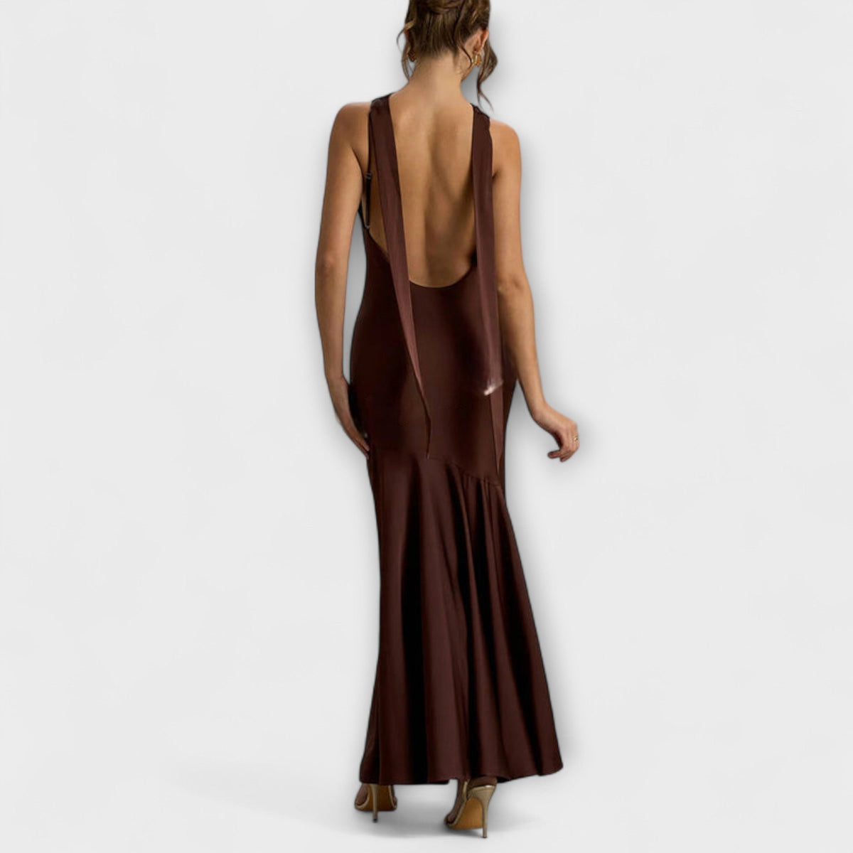 Lennon - Elegantes vestidos maxi de seda