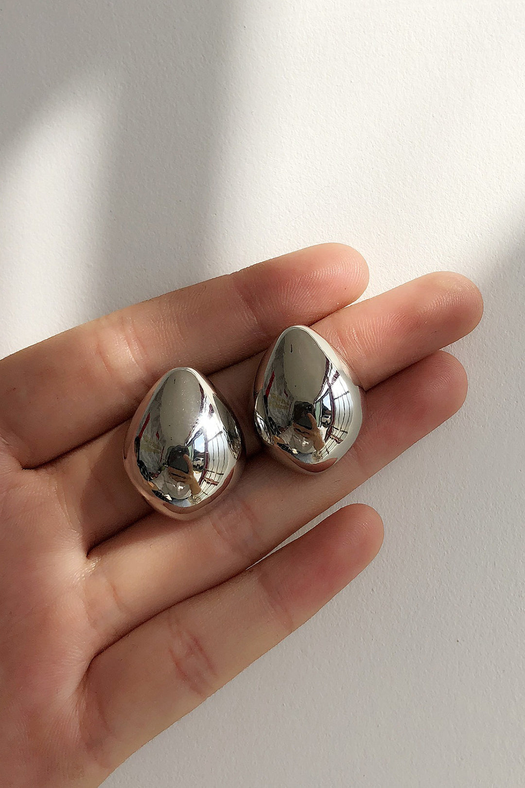 Pendientes de metal en forma de gota